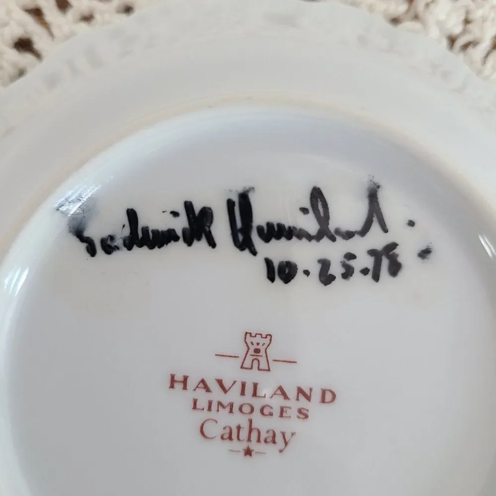 Signed F. Haviland Limoges France Cathay 5